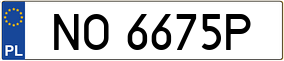 Truck License Plate